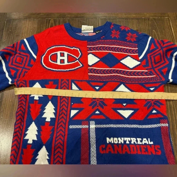 Montreal Canadiens Official NHL  Ugly Sweater - HOLIDAY Christmas - Picture 6 of 7